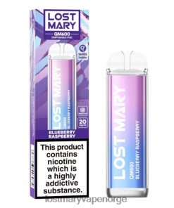 Lost Mary E Sigarett - LOST MARY QM600 engangs vape blåbær bringebær 26DZPT152