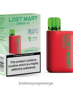 Lost Mary Oslo - LOST MARY DM600 X2 engangs vape vannmelon 26DZPT194