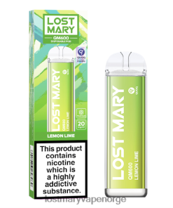 Lost Mary Oslo - LOST MARY QM600 engangs vape sitron lime 26DZPT162