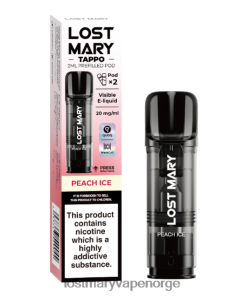 Lost Mary Smak - LOST MARY Tappo forhåndsfylte pods - 20mg - 2pk fersken is 26DZPT174