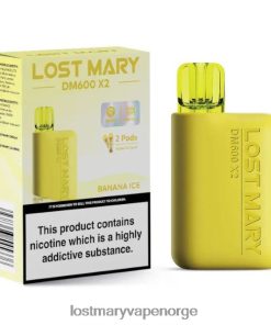 Lost Mary Vape Norge - LOST MARY DM600 X2 engangs vape bananis 26DZPT181