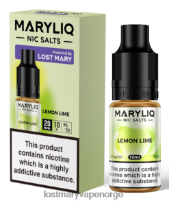Lost Mary Vape Norge - LOST MARY maryliq nic salter - 10 ml sitron lime 26DZPT205