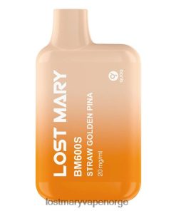 Lost Mary Vape Pris - LOST MARY BM600S 20mg engangsvape halm gylden pina 26DZPT164