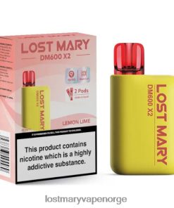 Lost Mary Vape Pris - LOST MARY DM600 X2 engangs vape sitron lime 26DZPT188