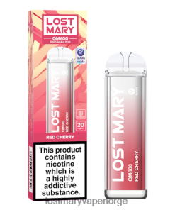 Lost Mary Vape Pris - LOST MARY QM600 engangs vape rødt kirsebær 26DZPT156