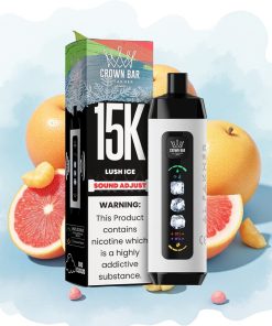 Al Fakher 15k Ice Adjust Clouds 15000 Puff LED Skjerm Jordbær Is