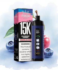 Al Fakher 15k Ice Adjust Clouds Engangsdevice 15000 Puff Blåbær/Kirsebær Mesh Coil