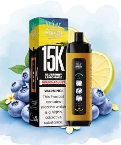 Al Fakher 15k Ice Adjust Clouds Engangsdevice 15000 Puff Blåbær Lemonade