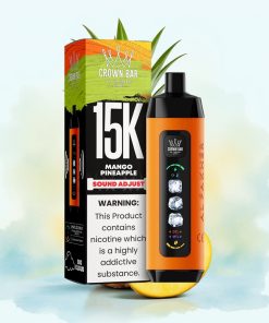 Al Fakher 15k Ice Adjust Clouds Oppblåsbar Enhet Mango Ananas 15000 Puff 22ml