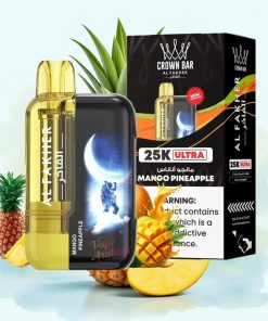 Al Fakher Crown Bar Ultra 25K Mango Ananas LED Skjerm