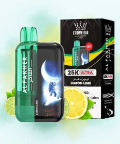 Al Fakher Crown Bar Ultra 25K Sitronsyre Lime LED Skjerm