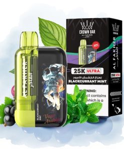 Al Fakher Crown Bar Ultra 25K Solbær Mynte 22ml