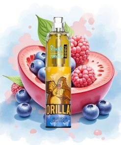 Fumot Tornado 7000 Puffs Mesh Coil Blåsur Bringebær