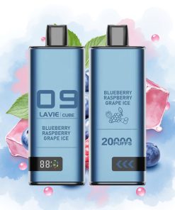 Lavie Cube 20000 Puffs 28ML Blåbær Bringebær Is Druer Is