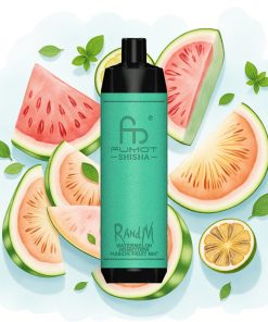 RandM Fumot Shisha 10000 Puffs 18ml Vannmelon Honningmelon Pasjonsfrukt Mynte