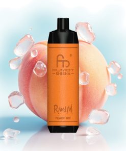 RandM Fumot Shisha 10000 Puffs Fersken Is 18ml