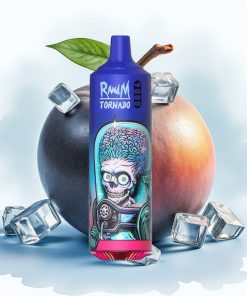 RandM Tornado 9000 Puffs 850 mAh Svart Is