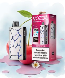 Vozol Neon 45K 45000 Puffs 20ml Kirsebær Strazz
