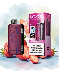 Vozol Neon 45k 45000 Puffs Justerbar Is 4 Modus Jordbær Margarita