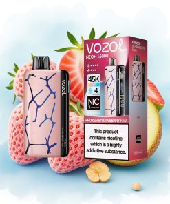 Vozol Neon 45k 45000 Puffs Justerbar Is Frossen Jordbær Kiwi
